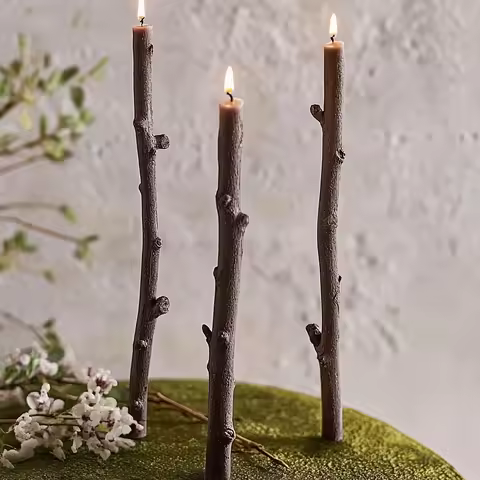 DIY Long Branch shaped Candle Silicone Mold Plum Blossom Branch Tree Branch Epoxy Resin Molds Tree T