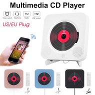 Portable CD Player Speaker Bluetooth-compatible 5.0 In Wall Mounted MP3 Mic Lecteur with Remote Control radio con cd por