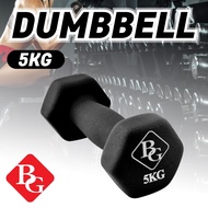 HTD Sport Dumbbell Barbel Latihan Beban Neoprene Vinyl Anti slip Olahraga Fitness 1KG-5KG Black