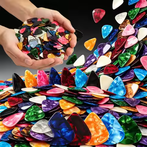 18/36/72pcs Celluloid Guitar Picks, Standard Guitar Plectrums, Instrument Accessories for Acoustic E