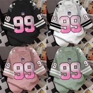 【Free Custom Name & Number】99 Number Oversize Unisex Jersey Tshirt Premium 24s Combed Cotton Distro 