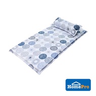 HomePro HLS Polyester Picnic Foldable Folding Single Mattress Tri fold CIRCLE W180xD90xH2 Cm Grey Ti