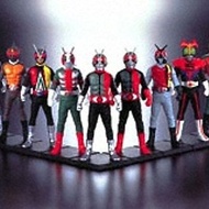 BANDAI~HG 幪面超人榮光 9人 昭和 20th企台扭蛋