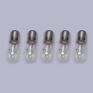 5Pcs BA15D Halogen Bulb Light Bayonet Base 110V 15W Fit for Singer Sewing Machine