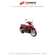 Plastic Set - Cover - HONDA Sh Mode 2018 Red R368 O4,O5-B