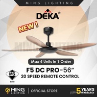 (Sirim) DEKA F5DC PRO Ceiling Fan Remote Control 10+10 Speed Kipas Siling Syiling Cooling