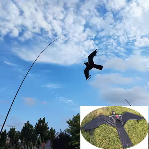 Outdoor Toys 47 Inch Bird Scaring Eagle Kite Good Flying For Garden/Orchard/ Farm