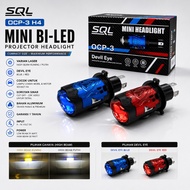 Mini Biled H4 SQL OCP 3 Mini Headlight White and Yellow LaserDEVIL