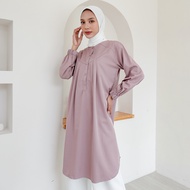 Carina Midi Dress premium | tunik B5010164 by Sonia Basic Tunik Premium Wanita | Tunik Midi Polos Wa