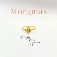 Moramas CLOVER Rings 916 Gold/ Cincin CLOVER Emas 916/ 四叶草戒指916金 (Bajet/ Budget) Minimal