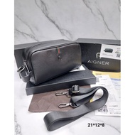 Handbag CLUTCH Men AIGNER POUCH BAG Sling IMPORT 2331