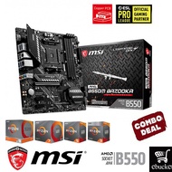 MSI B550M BAZOOKA AMD Socket AM4 B550, support for: 3rd Generation AMD MOTHERBOARD + AMD RYZEN CPU C