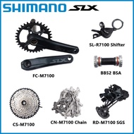 SHIMANO M7100 1X12s SLX MTB Groupset 170Mm 175Mm 32T 34T Cassette 10-51T Shifter 12Speed K7 10-51T