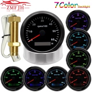 AD 3000RPM 4000 RPM Meter Tachometer Sensor 85MM Gasoline Diesel Engine Tacho With LCD Hourmeter For