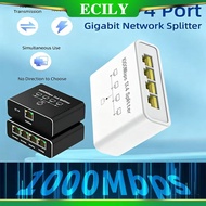 ECILY 1 to 2/3/4Ports 1000Mbps Gigabit Network Switch Ethernet RJ45 Network Port Network Cable Conne