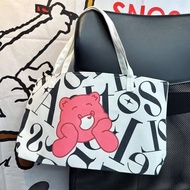 กระเป๋า Aristotle X Care Bears งานผ้าแคนวาส กระเป๋าผ้า กระเป๋าสะพายไหล่ Tote Bag แบบสกรีนลาย ขนาด 44.5 x 25 x 7 cm (ใบใหญ่) มี 2 ลาย