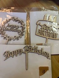 生日happy birthday 插牌