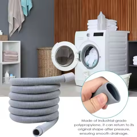 Professional EVA Washing Machine Drain Hose Corrugated Tube 1m 3m 5m Dishwasher Drain Hose Flexible 