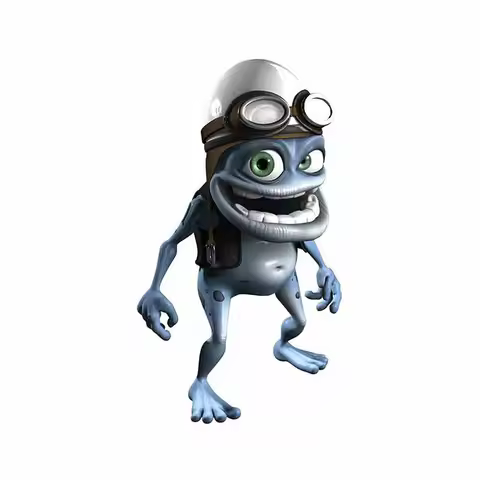 Y242# Car Sticker Anime Funny Crazy Frog Waterproof Vinyl Decal Car Accessories Pegatinas Para Coche