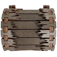 (JGWU) Treasure Chest Figure - Dice Storage and Wooden Collectible Display Storage Box Coin Boxs