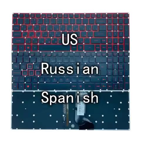 New US Russian Spanish Brazil Backlit Keyboard For Acer Nitro 5 AN515 AN515-51 AN515-52 AN515-53 AN5