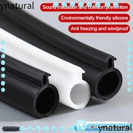 YNATURAL Weather Stripping, White Black Rubber Sealing Strip,  O-Shaped Weather Gap Blocker