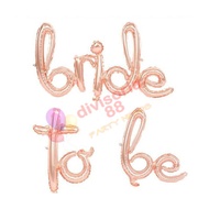 [DV88] Bridal Shower Bride To Be Foil Balloon Set