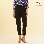 WB.line ii กางเกงทรงเบสิค 9 ส่วน สีดำ รหัส VY50376
