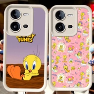 H121 Tweety Bird White Casing for VIVO V23 V25E Y31 Y75 V23E Y33 Y53s Y51S Y200 V50 Y51 Y51A V25 5G 
