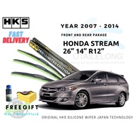 HKS Silicone Wiper Japan Technology For Honda Stream Year 2007-2014