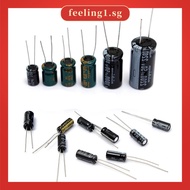 【FEELING】120Pcs 15 value 50V 1uF-2200uF Electrolytic Capacitor Assortment Kit Set