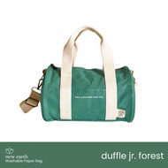 NEW! Duffle Jr. Forest New Earth Washable Paper Bag Duffle Bag Travel Bag