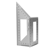 Top Multifunctional Square 45+90 Degree Gauge Angle Ruler T-Shaped Measuring Woodworking Ruler Tool