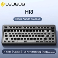 AULA LEOBOG Hi8 Aluminum BareBone Keyboard Kit 75% GASKET RGB Hot Swappable Custom Keyboard with Kno