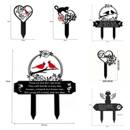 Grave Commemorative Metal Funeral Commemorative Grave Outdoor Garden Grave Decoration Commemorative 