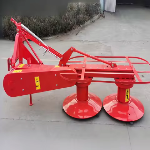 Offset Two-Disc Hay Cutting Machine, Tractor Rear Linked Rotary Disc Mower for Orchard and Meadow Fo