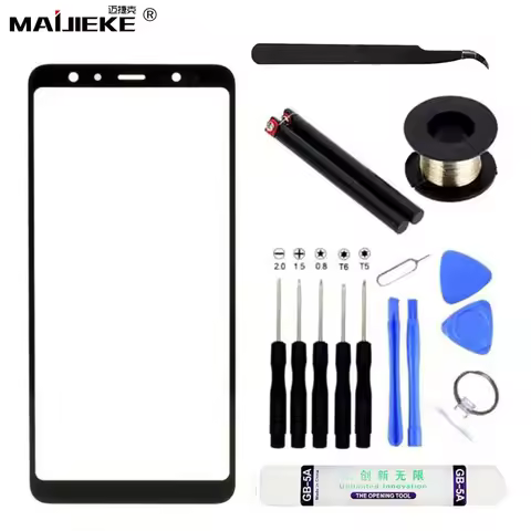 Screen Outer Front Glass+OCA repair Kits For Samsung Galaxy A7 2018 A750 A6+A8 plus J4 plus J6 Plus 