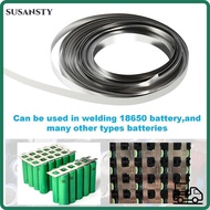 SUSANSTY 18650 Li-ion Nickel Strip, Nickel Thickness 0.1mm Nickel Sheet Plate,  10M Pure Nickel Stri