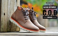 (Bisa Cod) Sepatu Brodo Pria Boots kulit Original Cowok sepatu Kerja Keren Murah Ori Gaya sepatu Cas