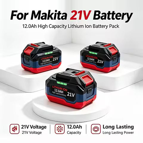 Makita’s 18V/21V wireless battery The 2026 model features a 18V/21V rechargeable lithium-ion battery
