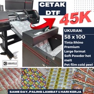 Dtf Screen Printing Custom Print Permeter Width 60cm, 30cm, A4 & A3 High Quality 8 Pass per meter is