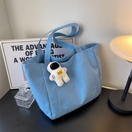 {SG Ready Stock} Big Tote Bag Women School Shopping Shoulder Bag Canvas