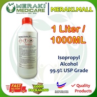 Isopropyl Alcohol 99% USP Grade - Rubbing Alcohol (Antiseptic)/ Disinfectant (IPA) -1L IPA-2204