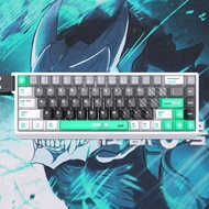 Keycaps 135 Keys Kaiju PBT Keycaps Cherry Style Side Print Translucent Dye-Sub for 61/64/68/87/96/10