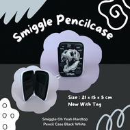 Smiggle HARDTOP Pencil Case OH YEAH BLACK WHITE Dinosaur/T-REX ORIGINAL
