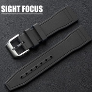 20mm 21mm 22mm Fluororubber Rubber Watch Band for IWC Watch Strap Tissot Longines Hamilton Tudor FKM