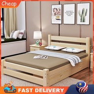 Japanese bed Tatami Bed Frame With Drawers / Bed Height 30CM / 600KG Max Weight Load Katil Tatami Murah Kayu Kuat