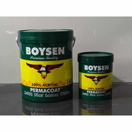 BOYSEN PERMACOAT FLAT LATEX WHITE B - 701 (ACRYLIC) | 1 LITER AND 1 GALLON