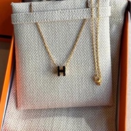 Hermes mini pop h necklace,黑金