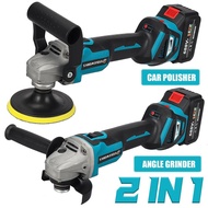 2 IN 1 2000W Speed Car Polisher Angle Grinder Variable 688VF Car Waxing Polishing Machine For 18V Ba